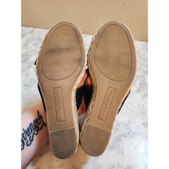 Tommy Bahama Stacey Women's Navy Blue‎ Espadrille Wedge Heel Sandals Size 7M - Picture 6 of 9
